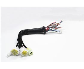 Motorcycle instrument signal harness assembly